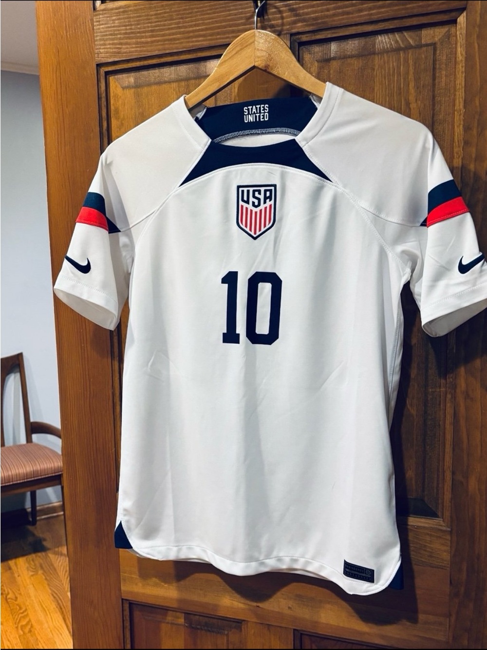 NIKE DRI-FIT CHRISTIAN PULISIC USA World Cup 2022 Soccer Jersey